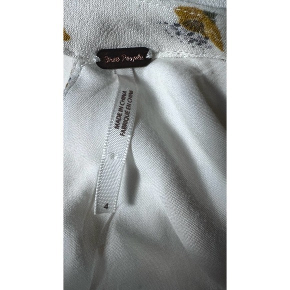 Free People Women's‎ Tegan Long-Sleeve Floral Printed Mini Dress, Size 4 - Picture 9 of 9